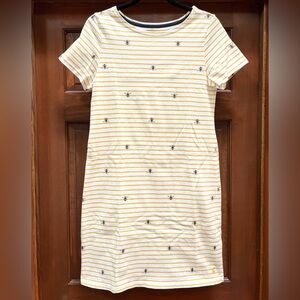 Yellow and White Stipe Bee Dress by Joules